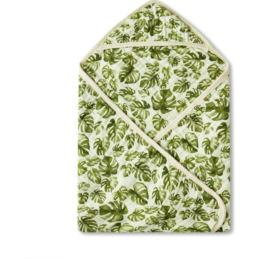 Island Leaf Organic Hooded Swaddle Blanket