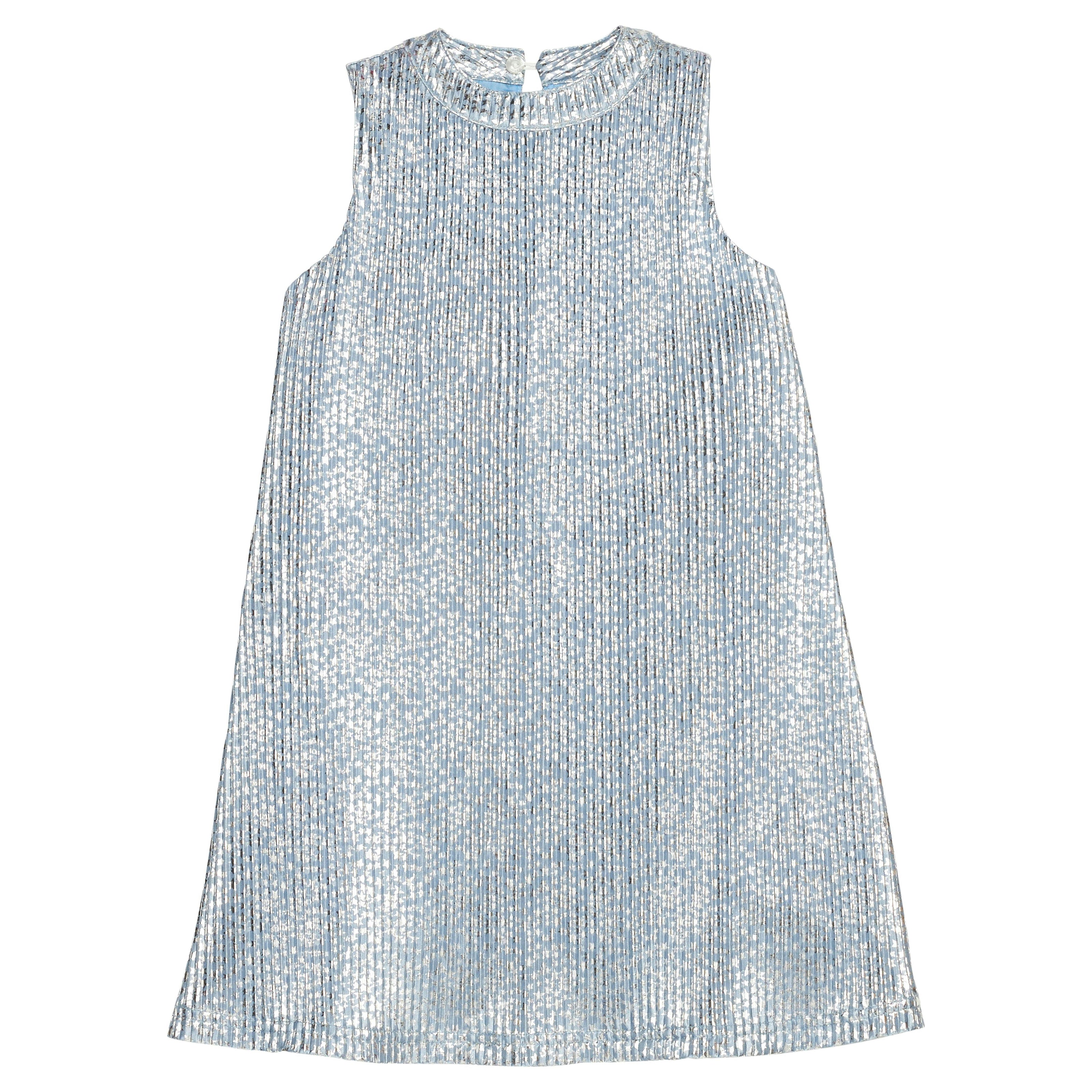 Swing Dress - Blue Crinkle Stars