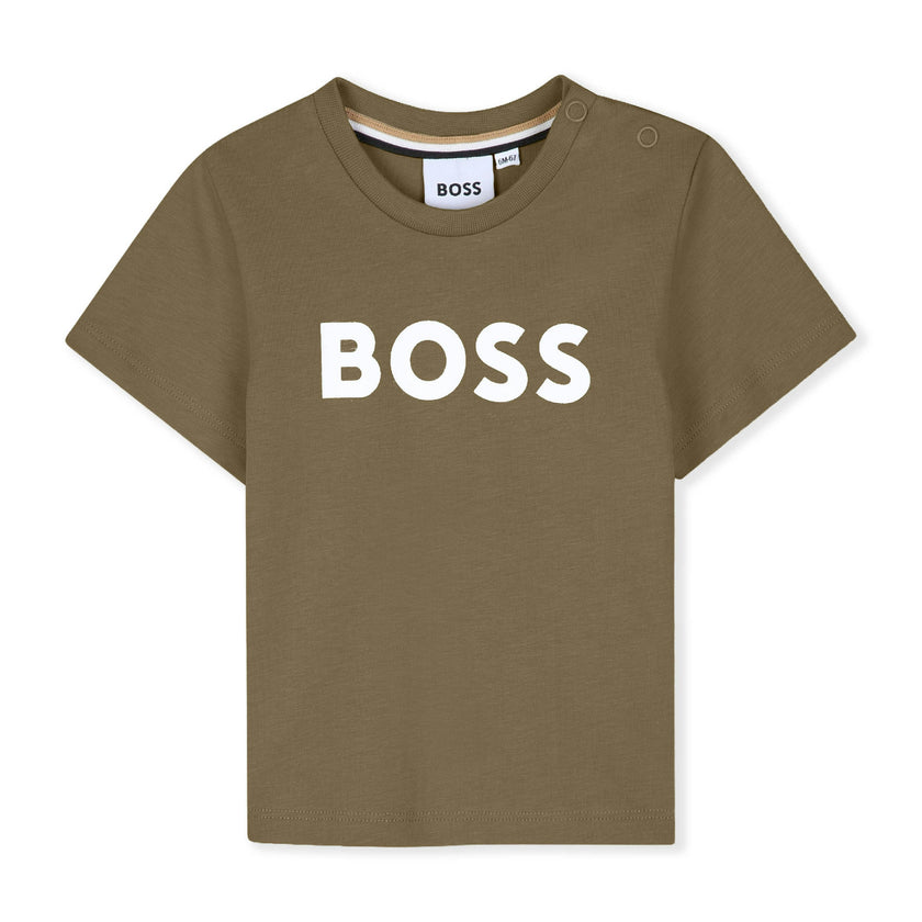 Dark Stone BOSS Logo T-Shirt