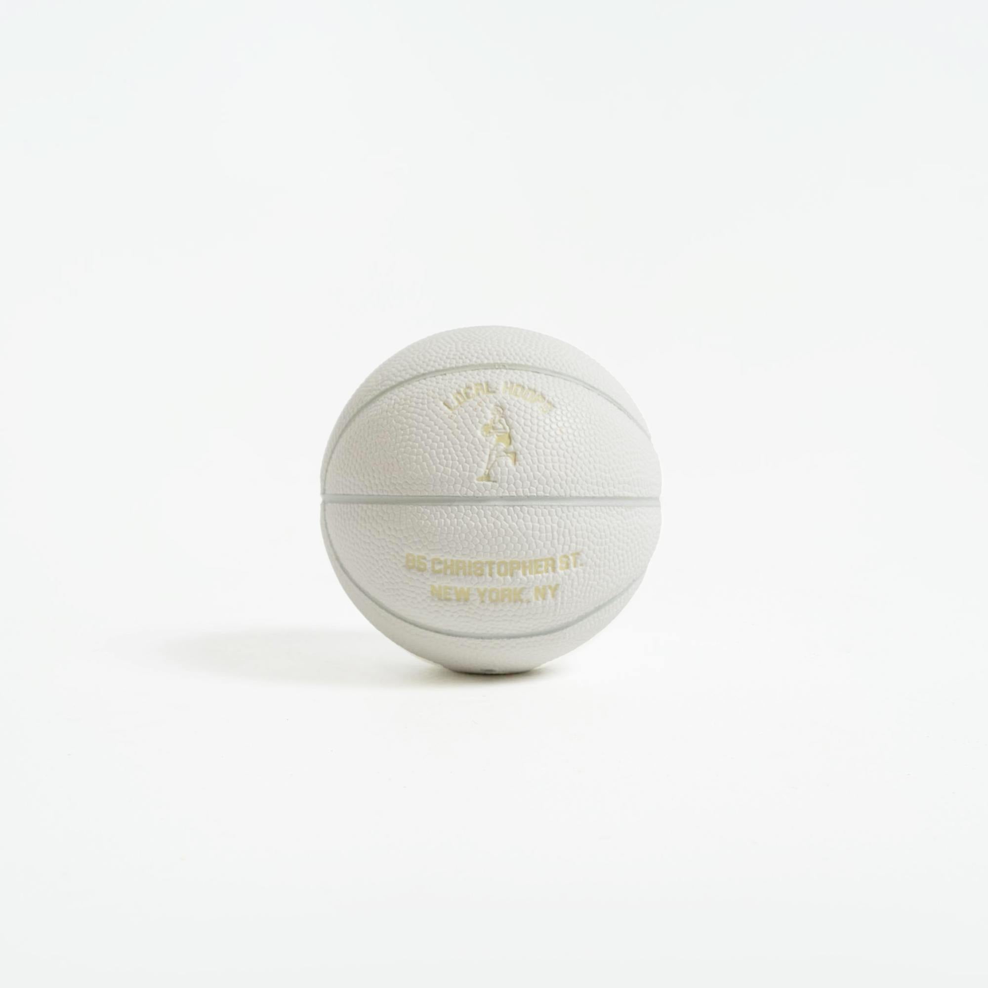 Mini White Worldwide Basketball