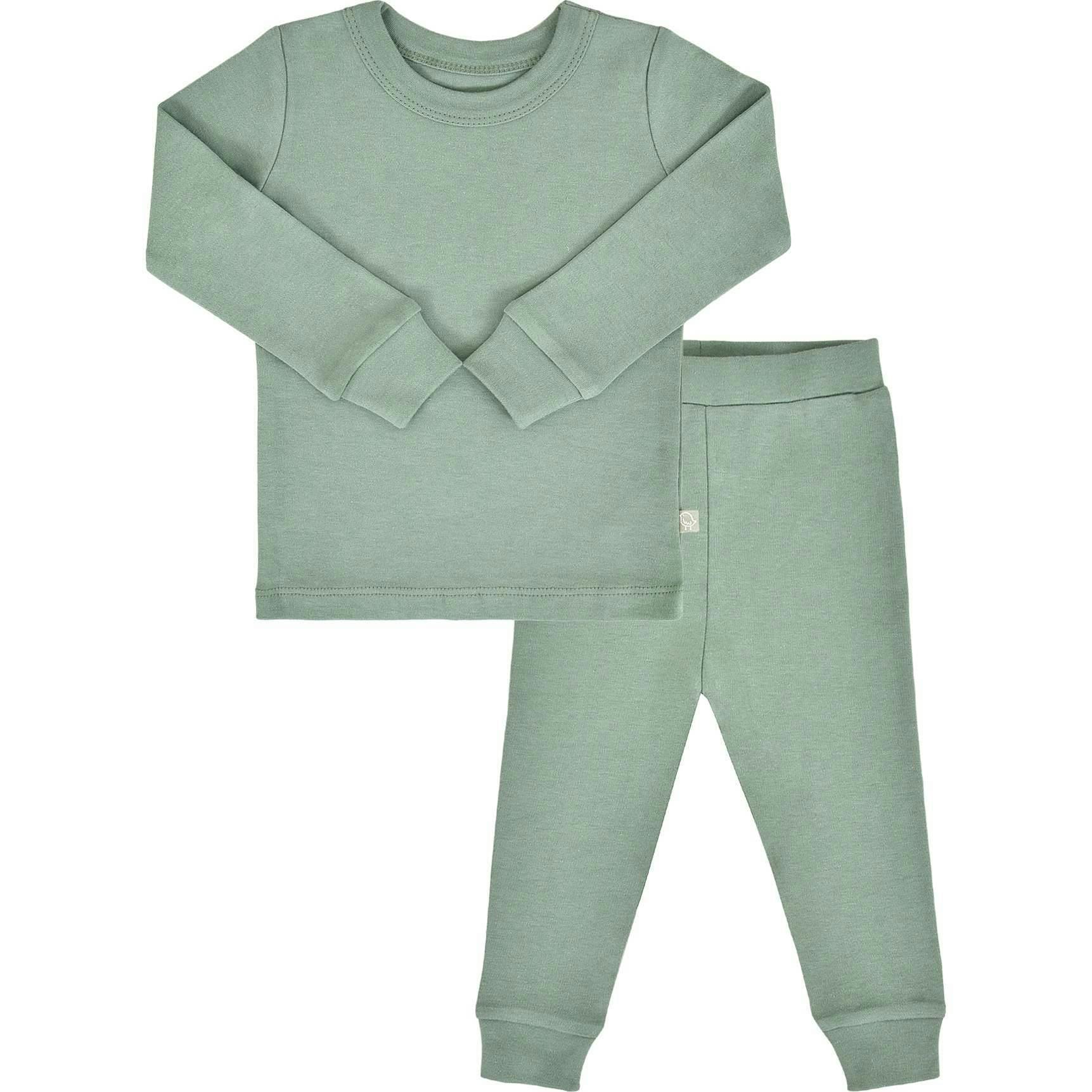 baby pajamas | Basil Green