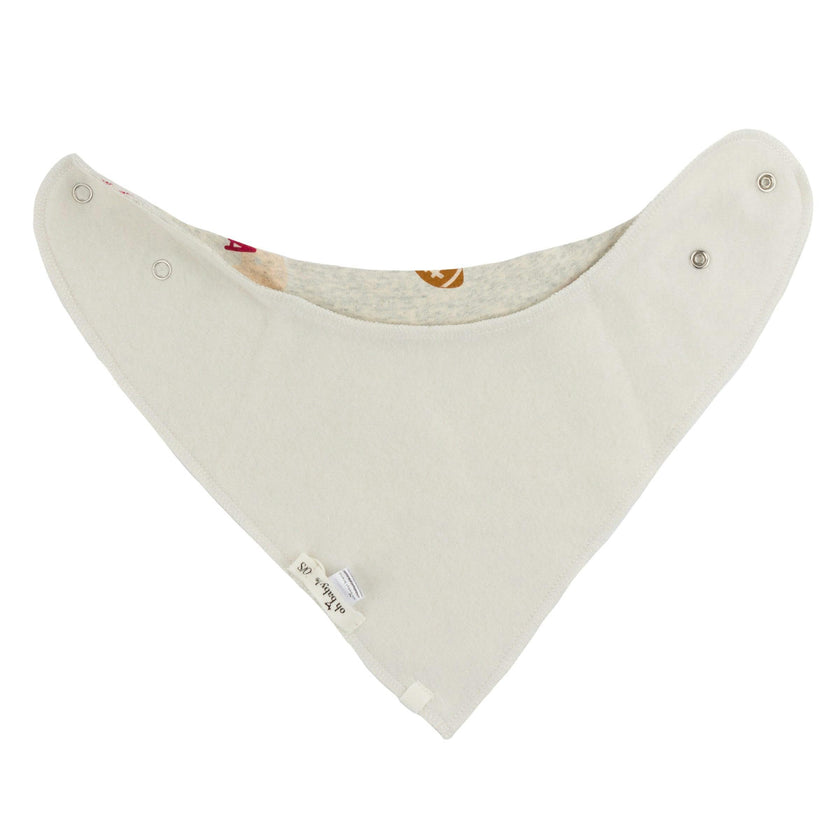 Football Print Baby Rib Bandana Bib
