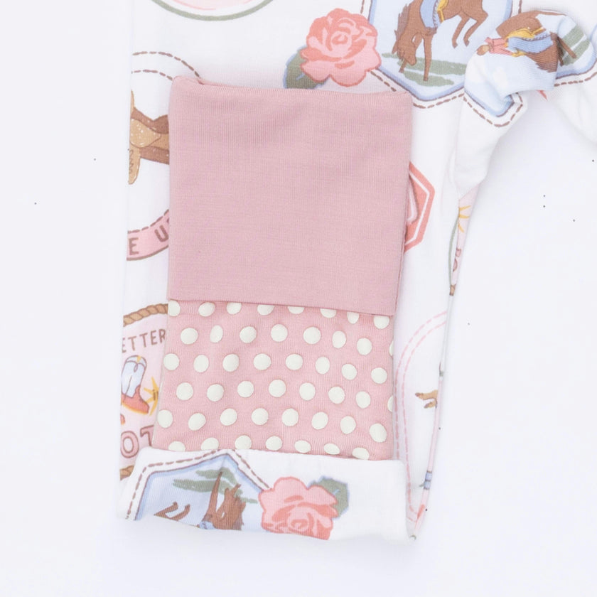 Rodeo Patches Pink - Convertible Romper
