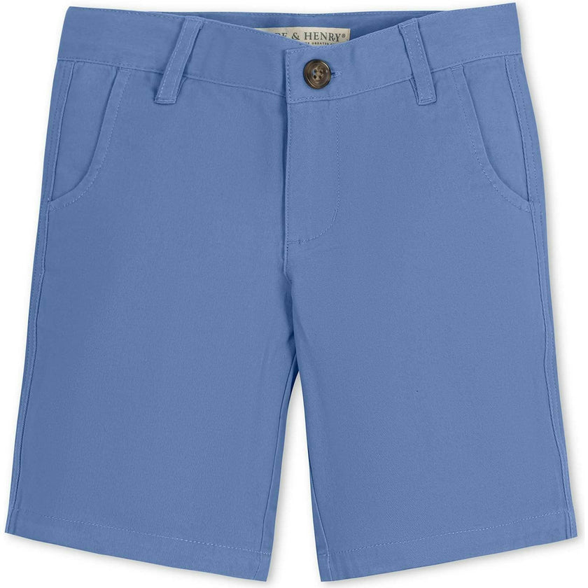 Organic Uniform Stretch Chino Short, Blue