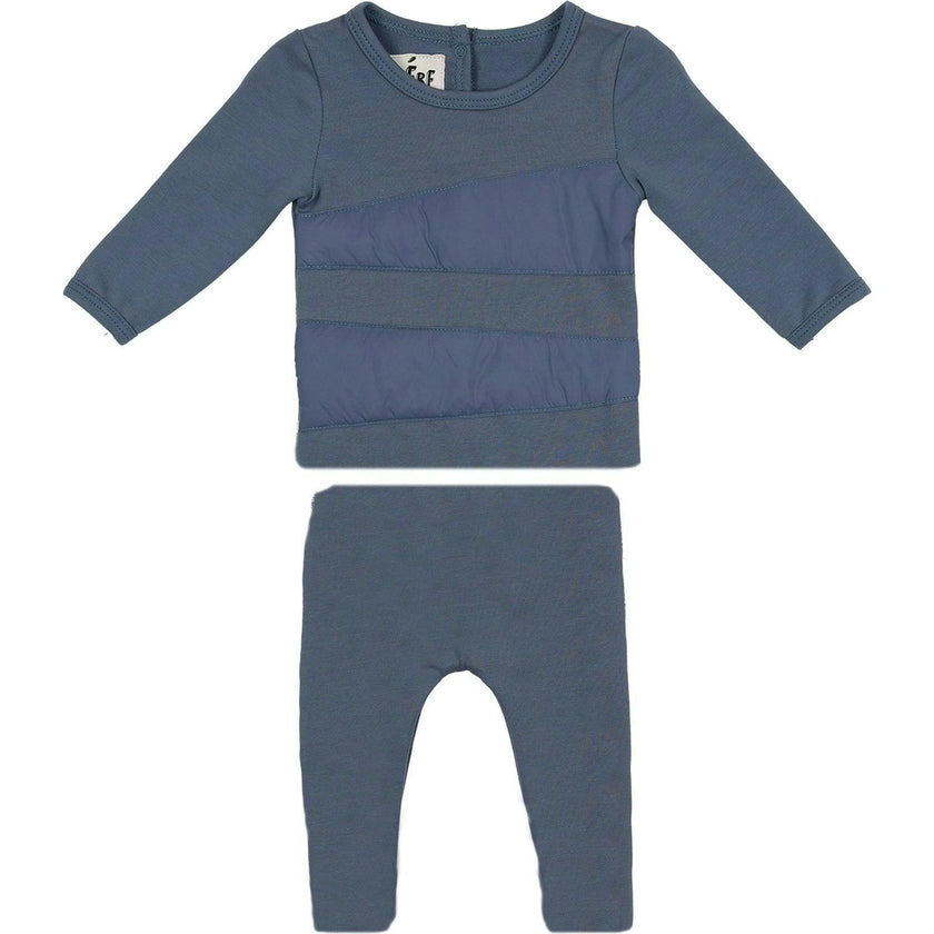 Puffed Triangle Long Sleeve Top & Pant 2-Piece Set