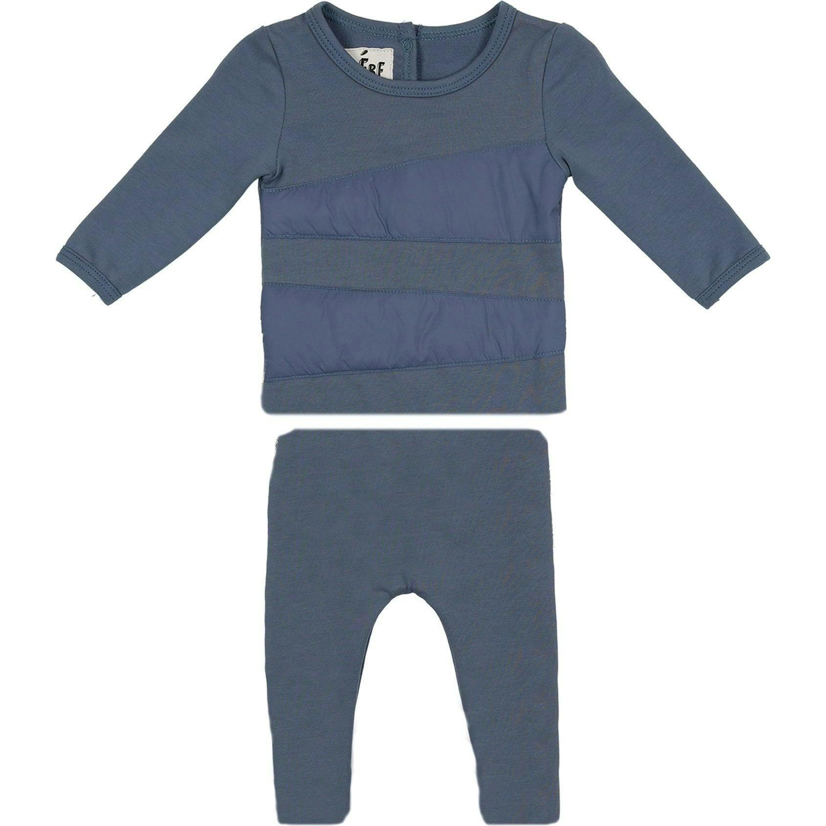 Puffed Triangle Long Sleeve Top & Pant 2-Piece Set