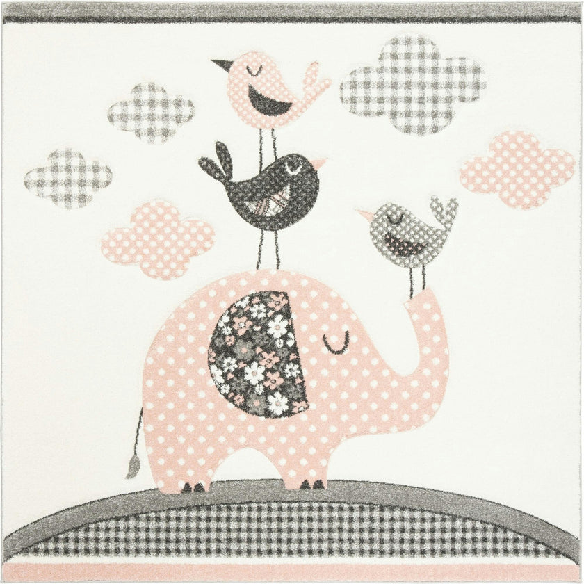 Carousel Kids Elle Rug, Pink