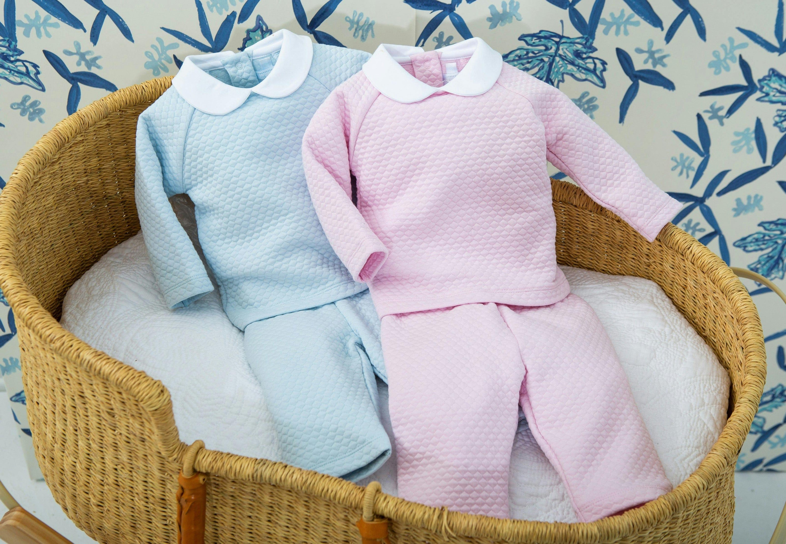 Quilted Pant Set - Light Pink