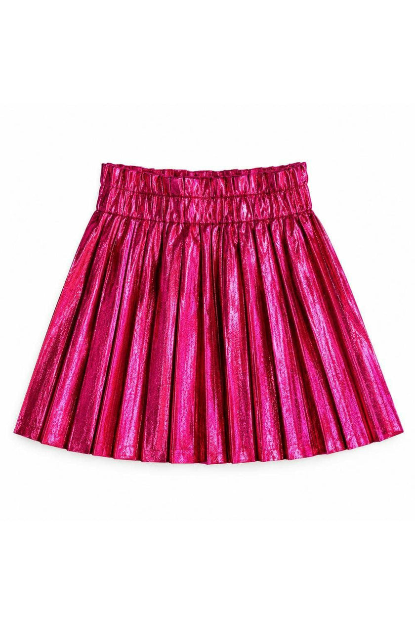 Foil Pleated Skirt