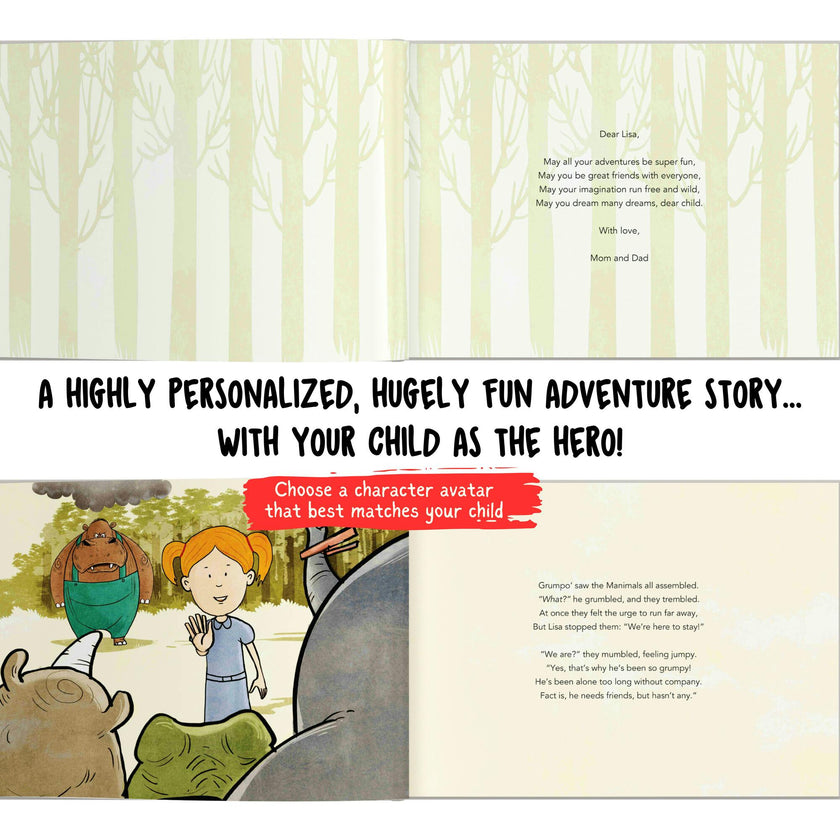 Your Child and the Grumpopotamus (Personalized Adventure Story about Friendship and Bravery)