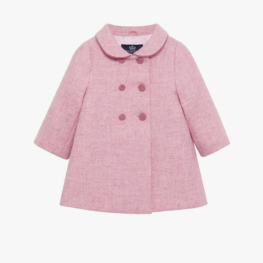 Baby Classic Coat in Pale Pink