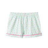 Girls Pink Buttondown Pajama Set |Striped Hearts