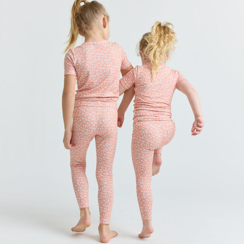 girls melone floral pima pajama set