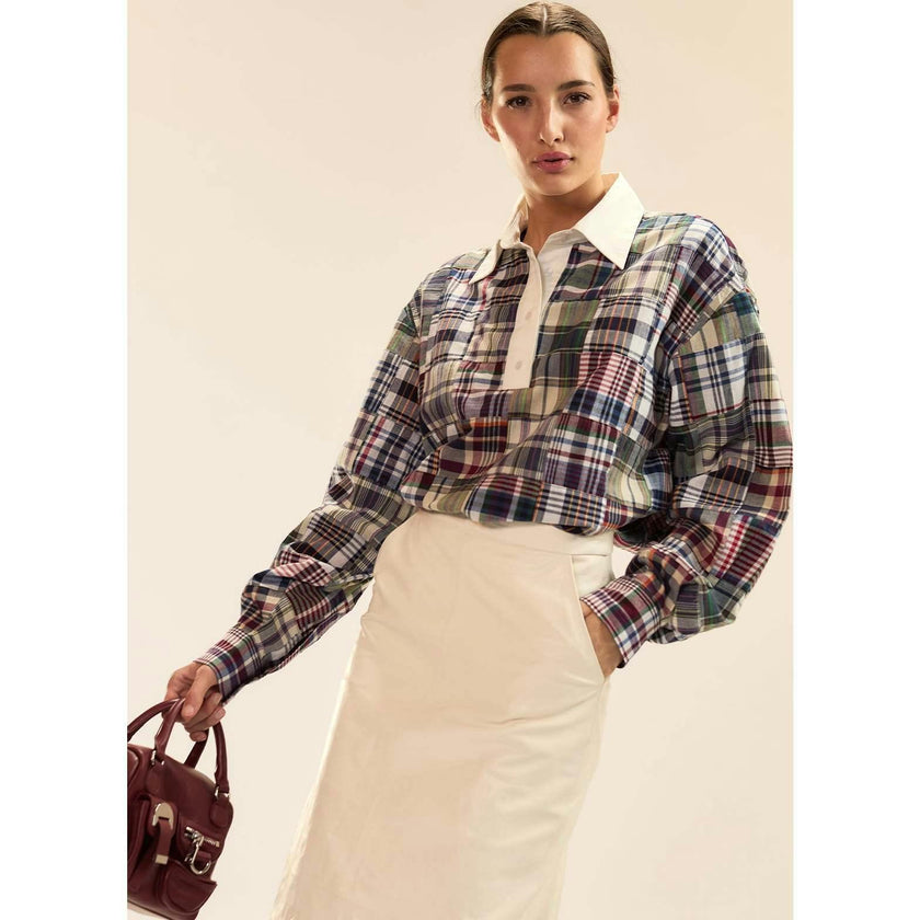 Marisol Madras Rugby Shirt