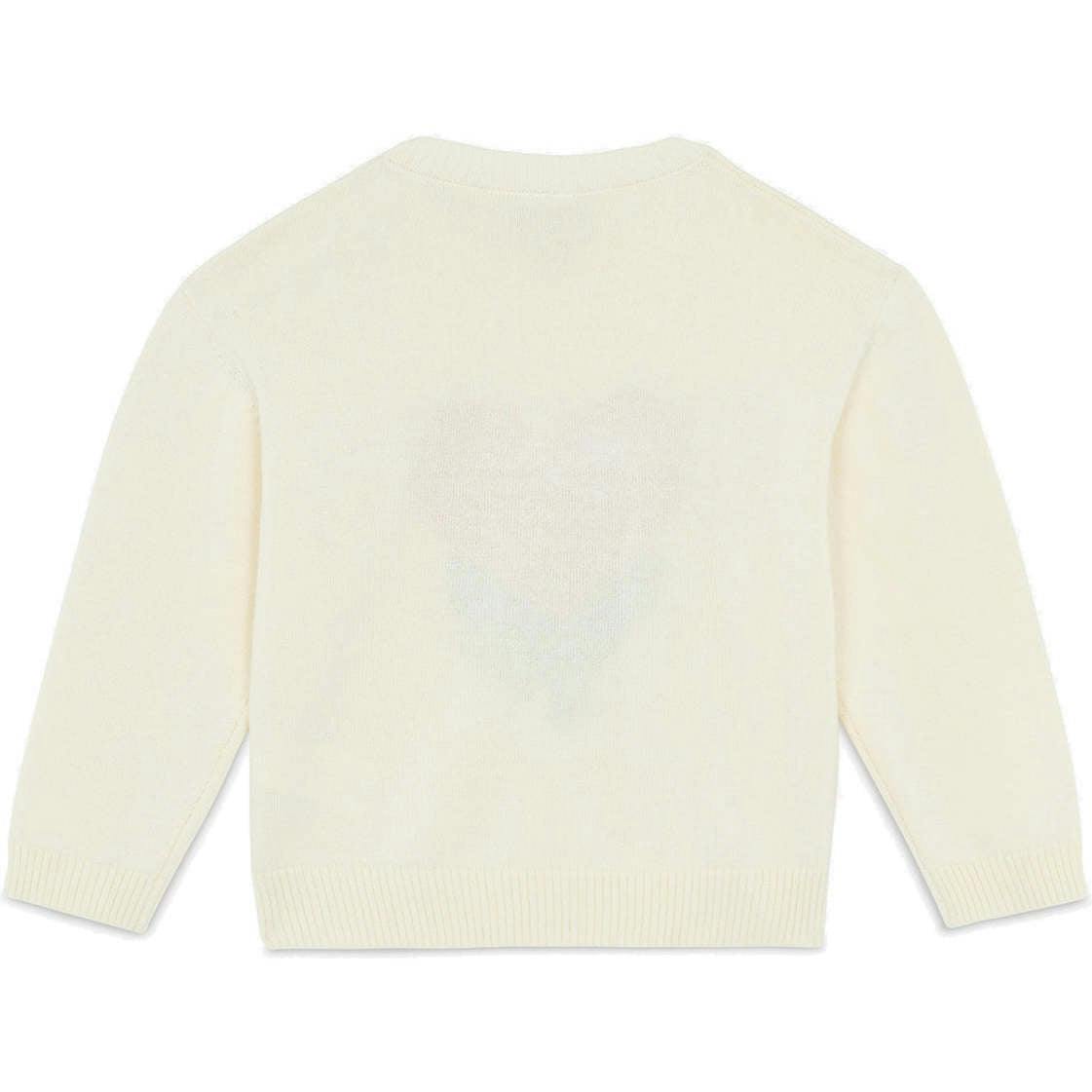 BONTON Misty Tulip Heart Sweater - Ecru