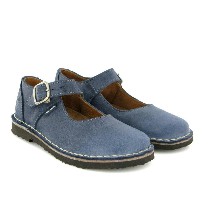 Leather Mary Jane Shoe, Blue