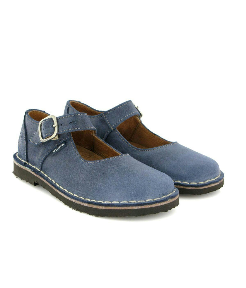 Leather Mary Jane Shoe, Blue