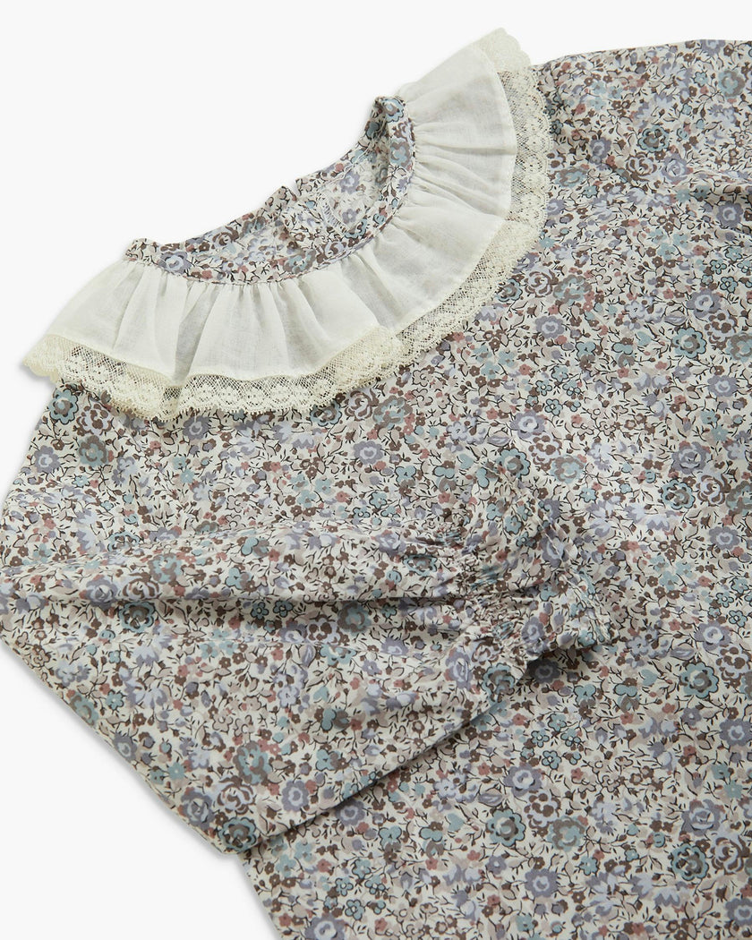 Amelia Blouse Blue Plum Liberty