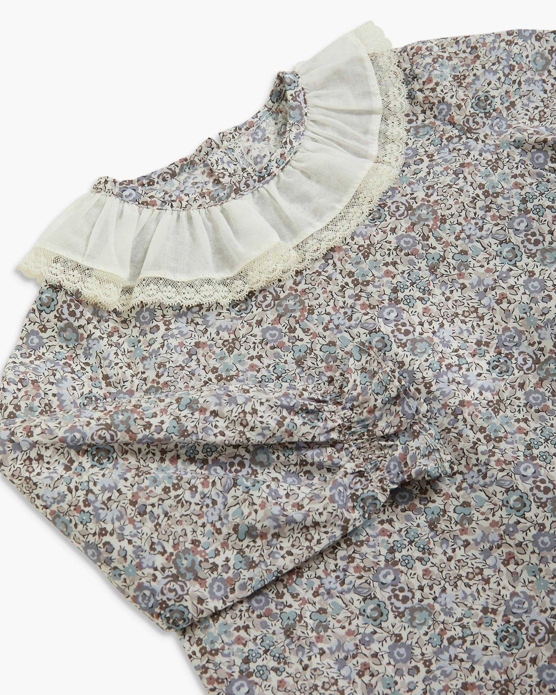 Amelia Blouse Blue Plum Liberty