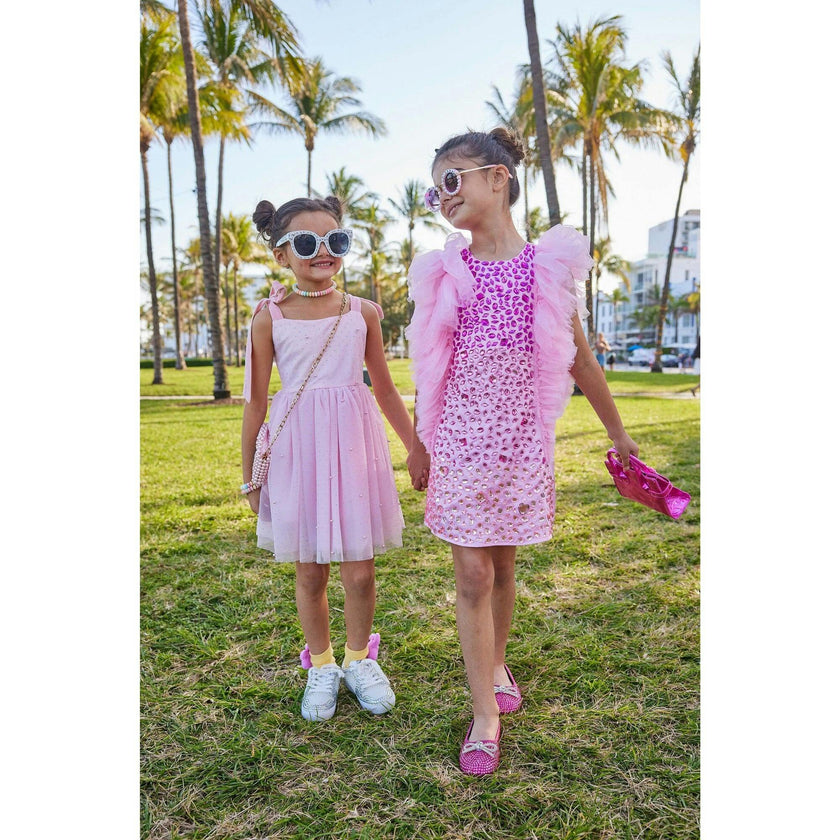 Pink Bejeweled Dress