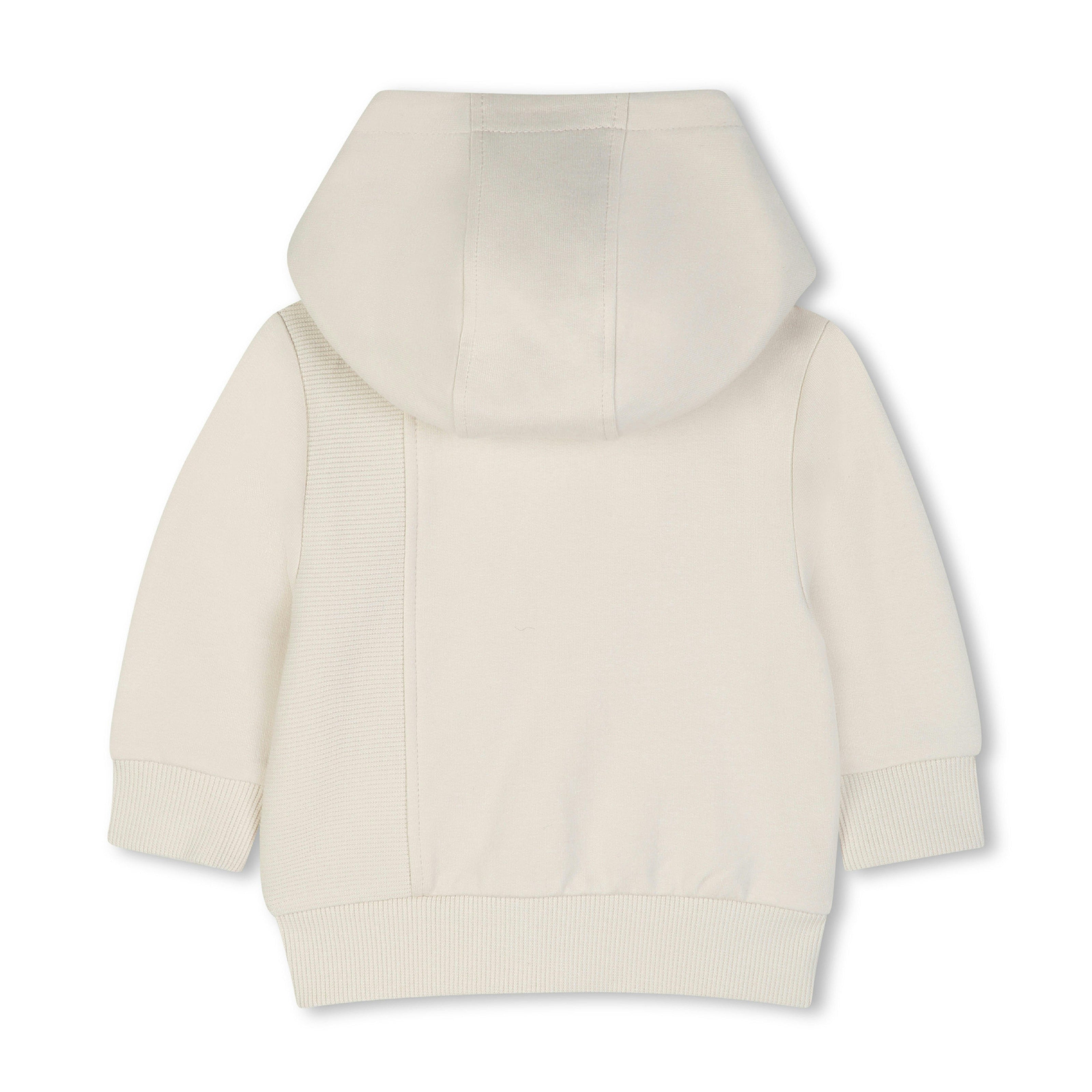 Beige Logo Baby Hoodie Set