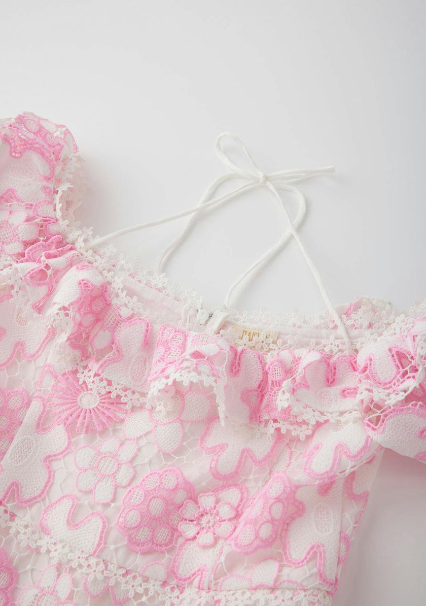 Haley Embroidered Mini Dress