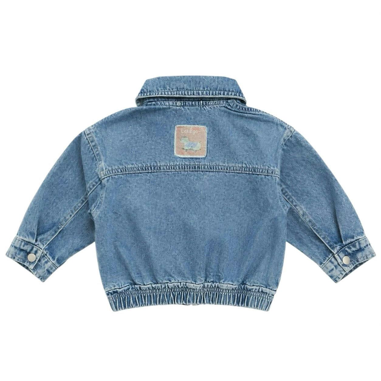 Let’s Go For A Stroll Lightweight Denim Zip Jacket