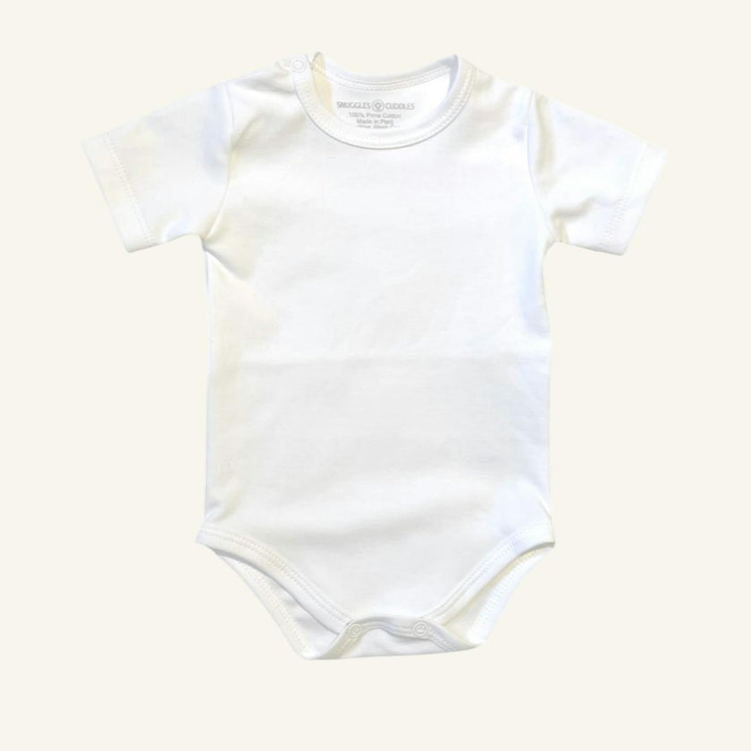 Short Sleeve Bodysuit in Pima Cotton
