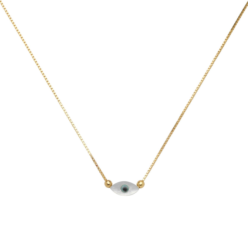 Rhode Mother of Pearl Eye Necklace