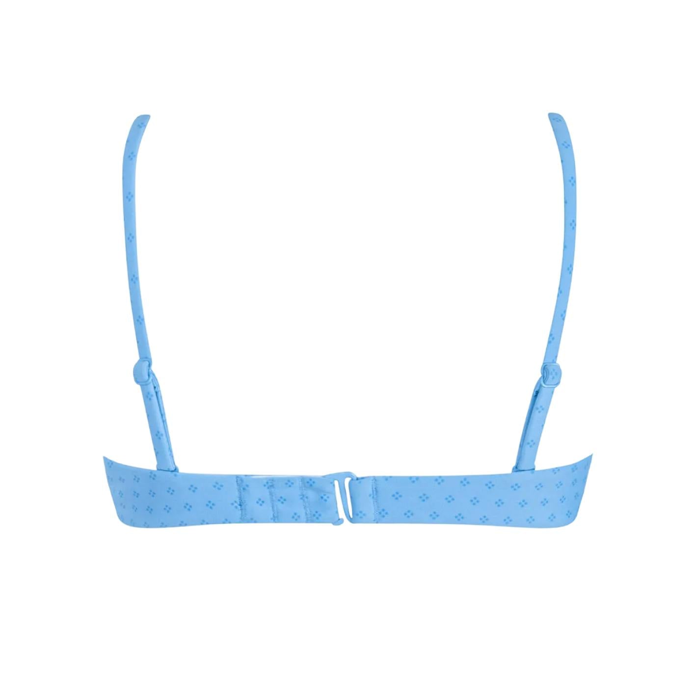 women's le marin dot ruched cup bikini top