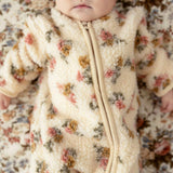 Amber Sherpa Zippered Romper