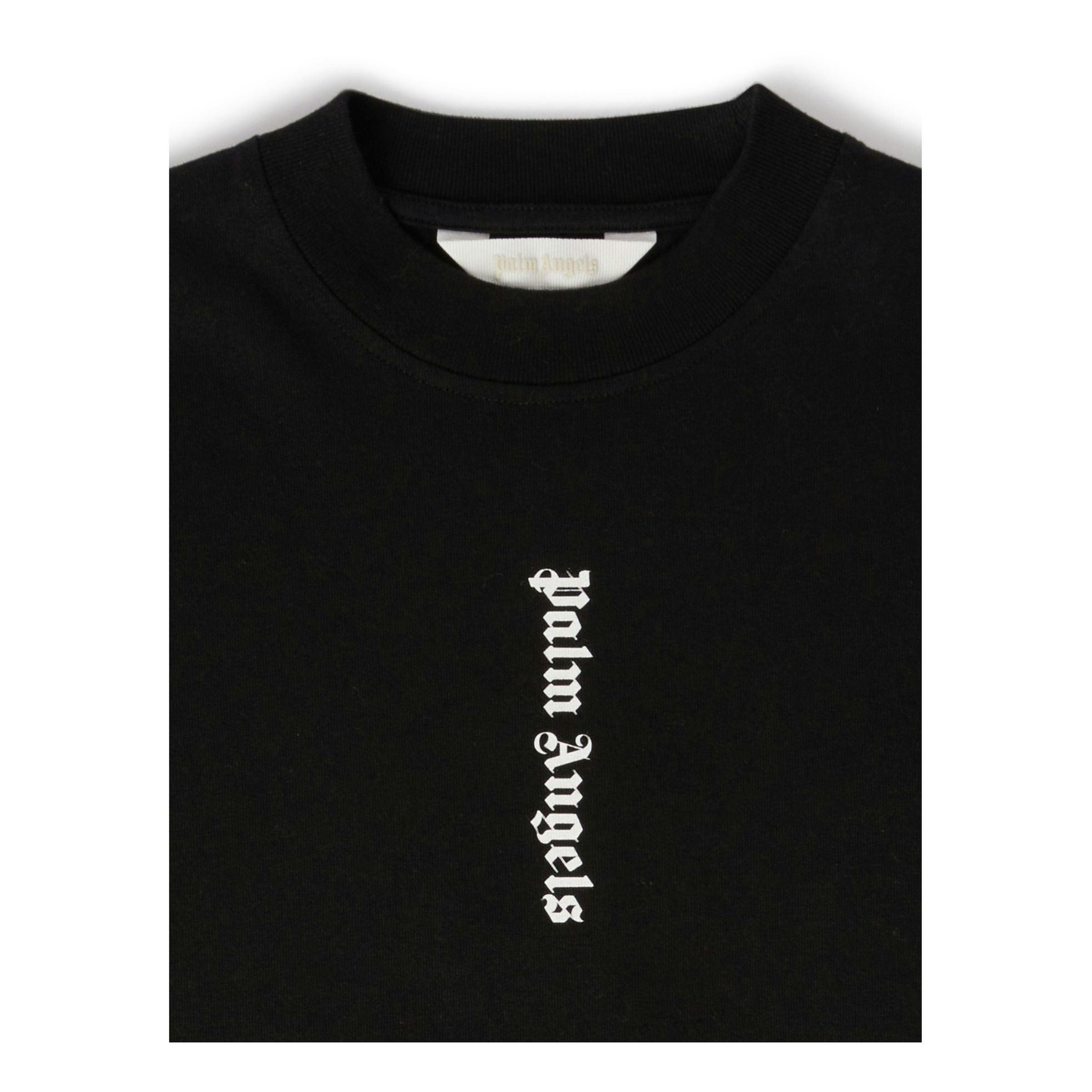 Black Logo Print T-Shirt Dress