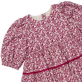 Girls Maribelle Dress - Burgundy Climbing Floral