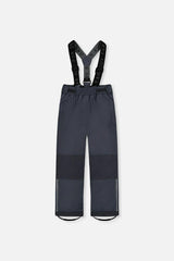 Light Weight Two Piece Chill Snowsuit Grey And Blue Dinosaur Print