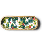 Balsam and Berry Holly Wooden Dough Bowl