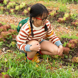 Ginger Striped Knitted Jumper, Red