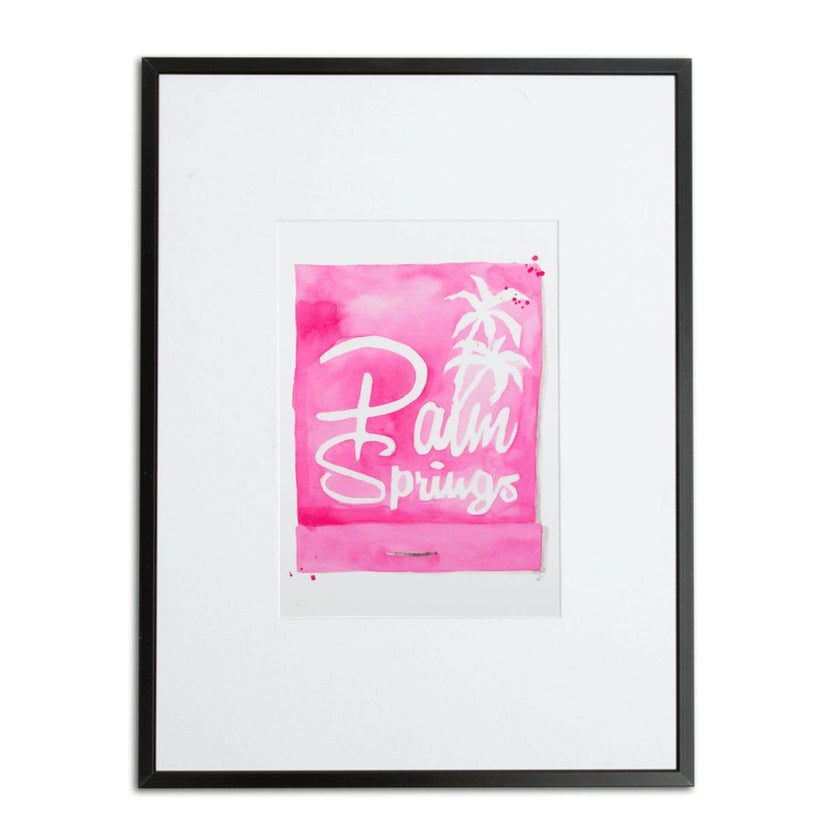 Palm Springs Matchbook Art Print