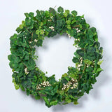 Everyday Mixed Greenery Geranium, Clover & White Berry Twig All Seasons Wreath