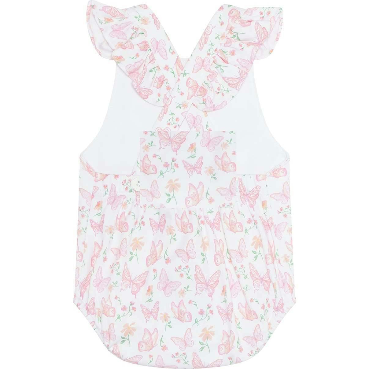 Butterflies Print Ruffle Bubble