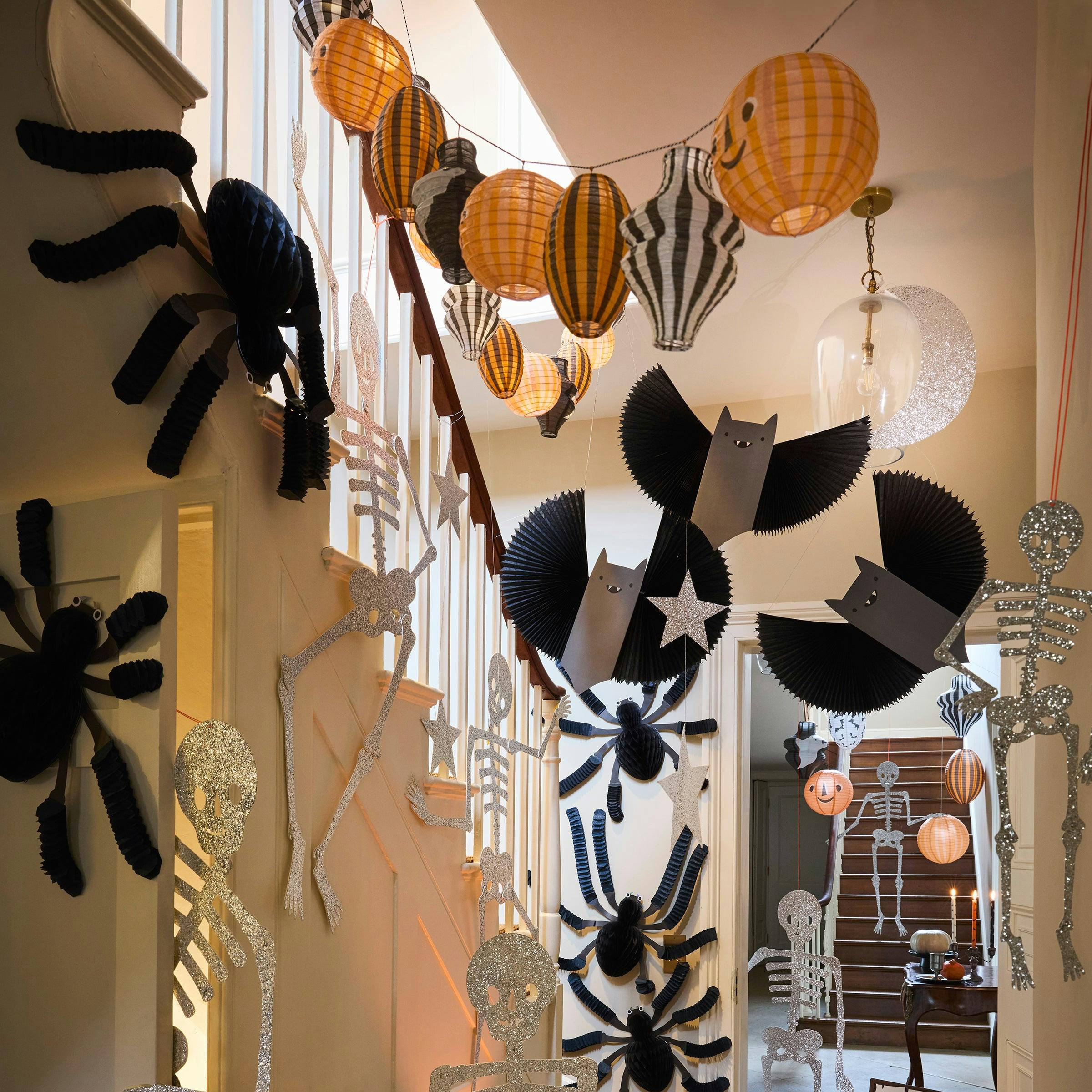 Large Bat, Stars & Moon Hanging Decorations