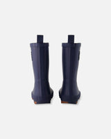 Rain Boots In Natural Rubber Navy Blue