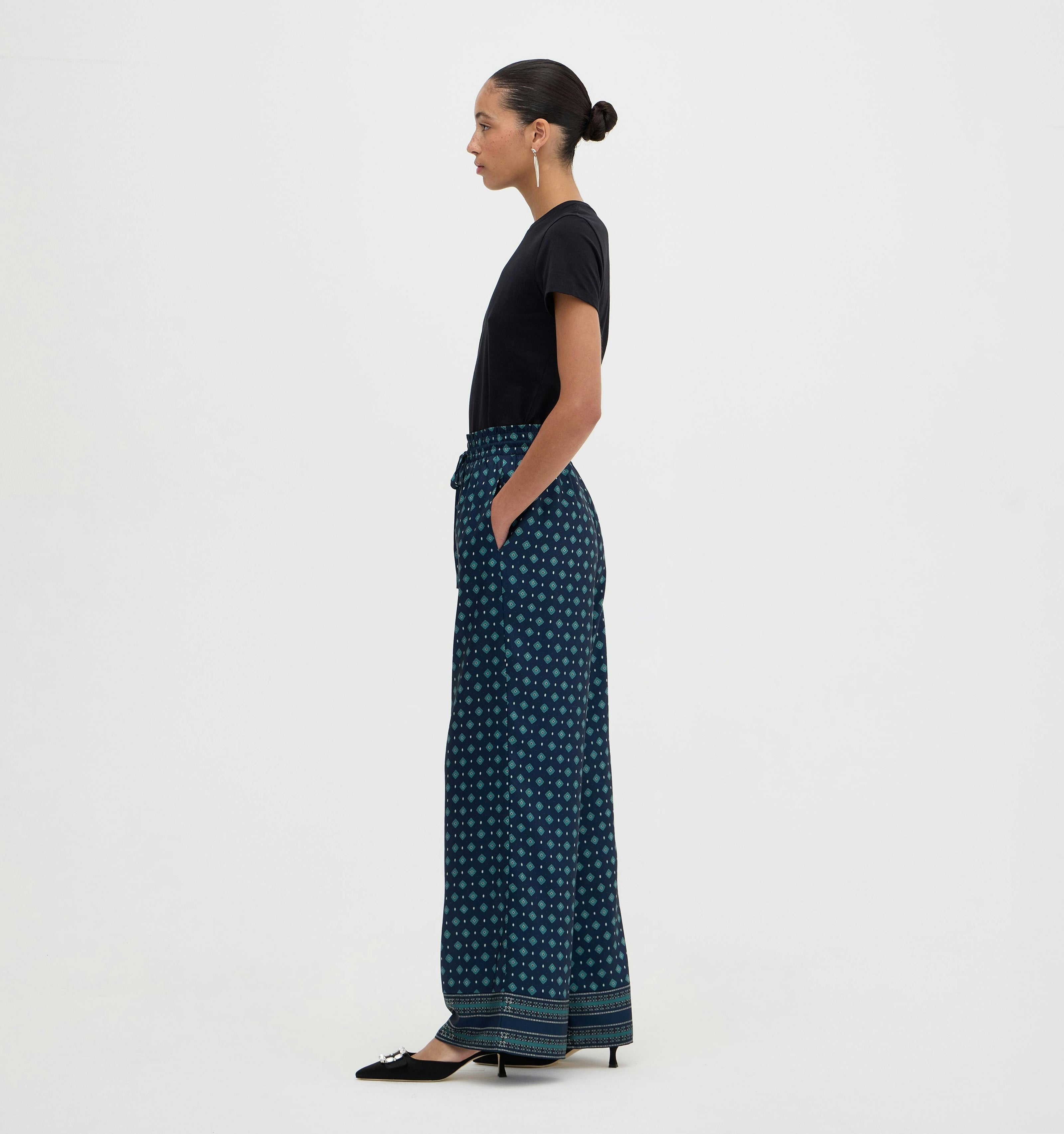The Maxime Pant - Juniper Foulard