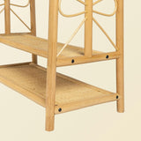 Handcrafted - Belle Kids Montessori Clothing Rack (Natural) - Rattan Wicker