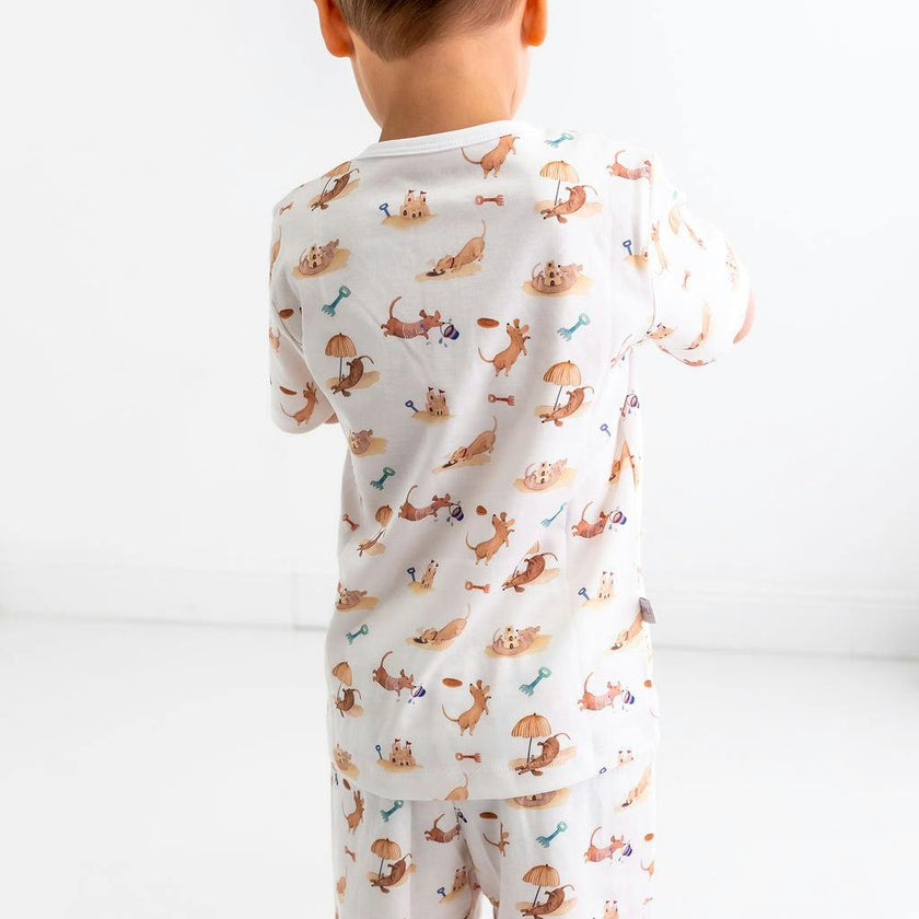 Beach Dogs Unisex Pima Cotton Short Pajama Set