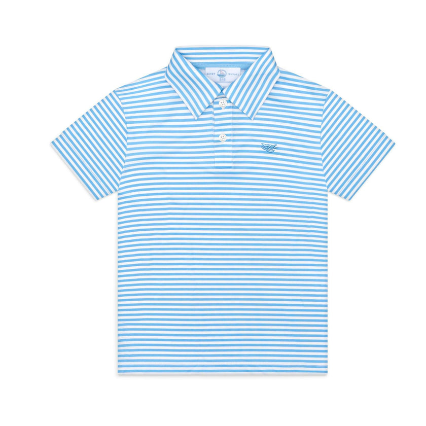Match Point Polo in Brighton Blue Stripe