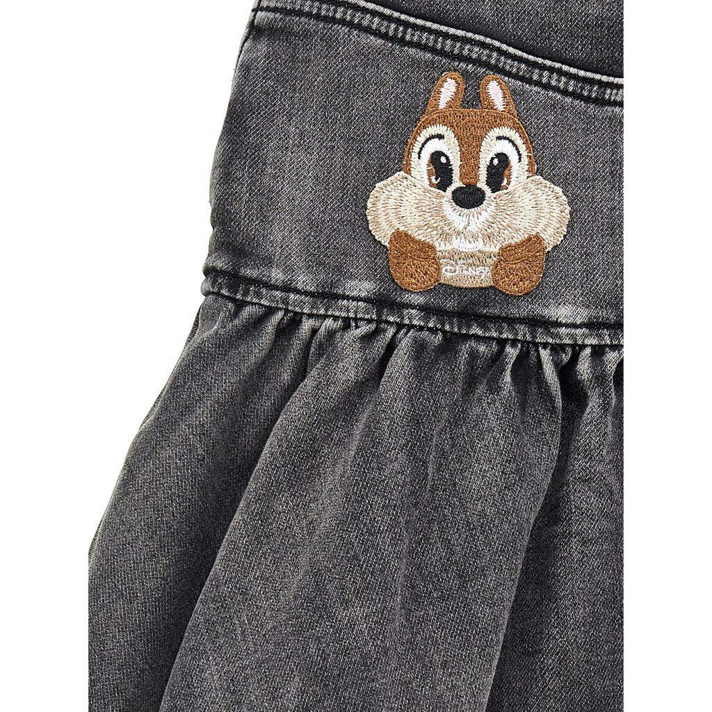 Black Disney Denim Skirt