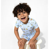Easter Blue Kids Bamboo Short Set