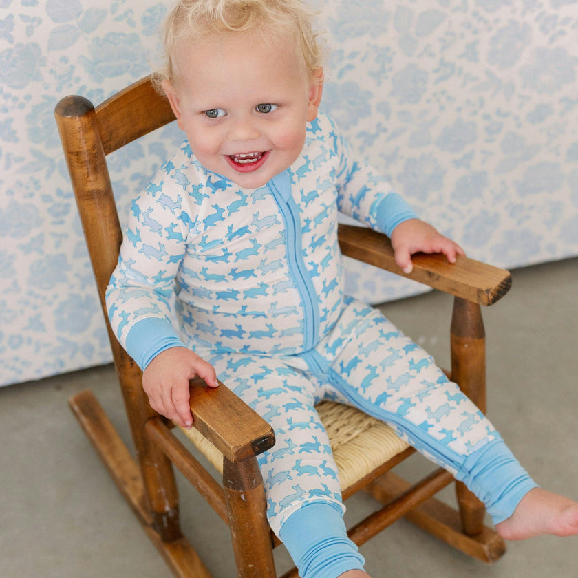 Little Hopper Bamboo Zipper Romper