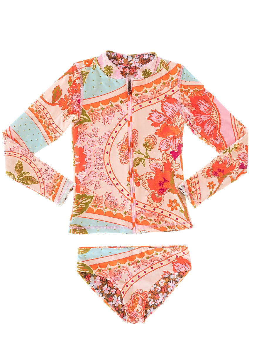 Maaji Floral Groove Cherish Girls Rashguard Set