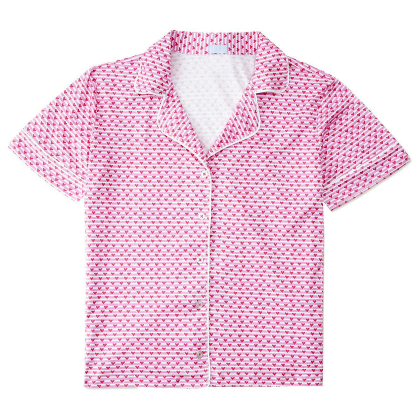 Sailor Hearts Women’s Button Front Short Pajama Set